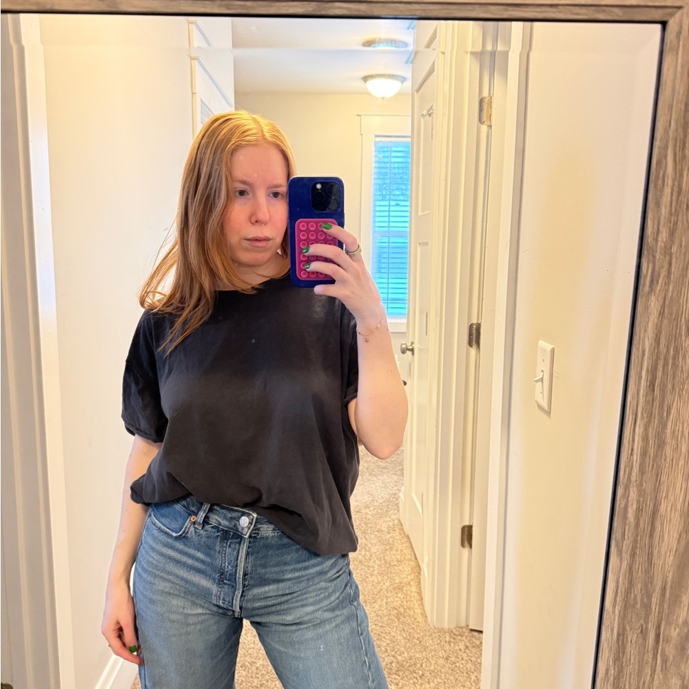 Grey Free People Tee